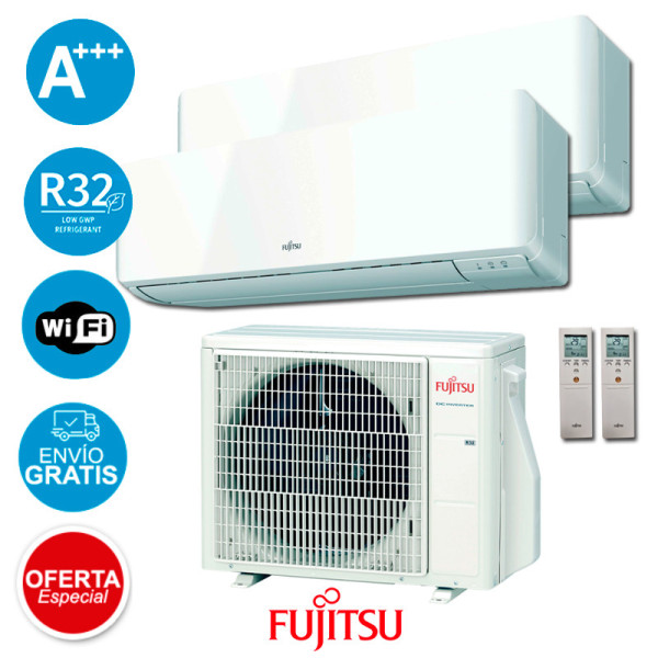 Fujitsu AOY50M2-KB + ASY35MI-KMC + ASY35MI-KMC Aire Acondicionado Fujitsu