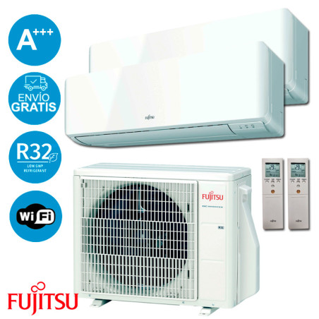 Fujitsu AOY40M2-KB + ASY20MI-KMC + ASY20MI-KMC Aire Acondicionado 2x1